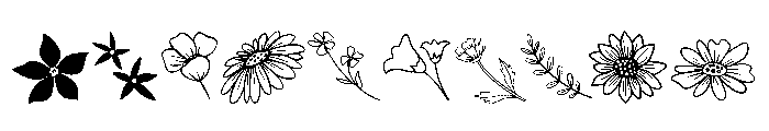 Meadow Flower Font OTHER CHARS