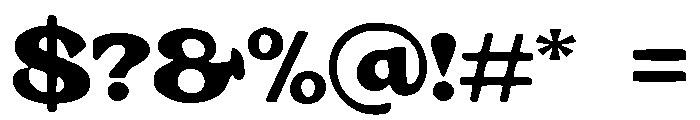 Meatloaf Font OTHER CHARS