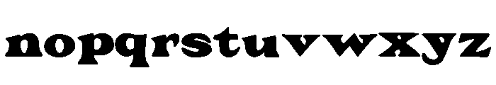 Meatloaf Font LOWERCASE