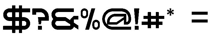 Mecha Cores Font OTHER CHARS