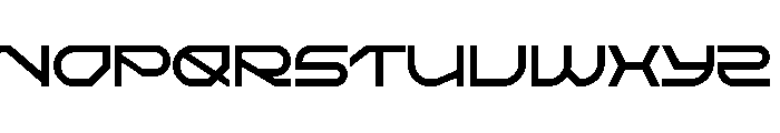 Mecha Cores Font UPPERCASE