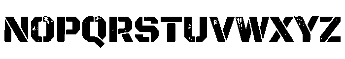 Mechanical Grunge Font LOWERCASE