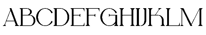 Mechooa Font UPPERCASE