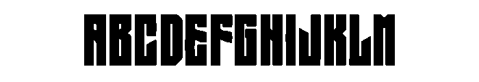 Mechron Font UPPERCASE
