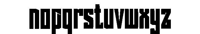 Mechron Font LOWERCASE