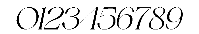 Meckora Oblique Font OTHER CHARS