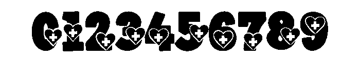 Medical nurse Font OTHER CHARS