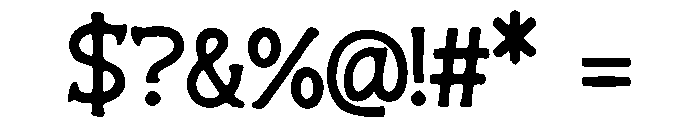 Medium_Slate Font OTHER CHARS