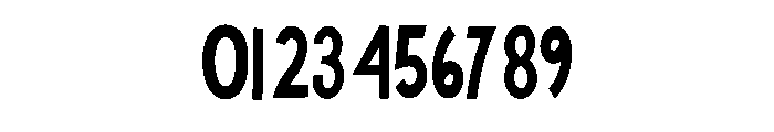 Medium Thick Font OTHER CHARS
