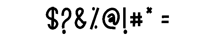 Medium1 Font OTHER CHARS