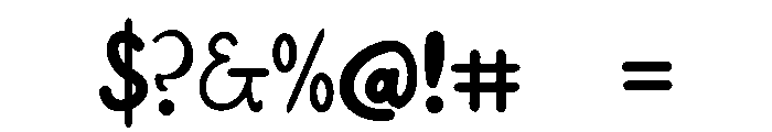 Medula One Font OTHER CHARS