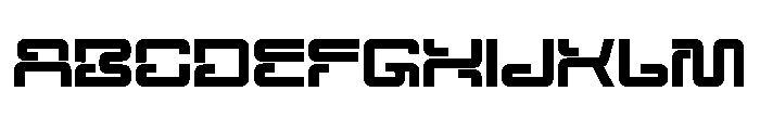 Mega Binory Regular Font UPPERCASE