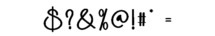 Mega Notebook Font OTHER CHARS