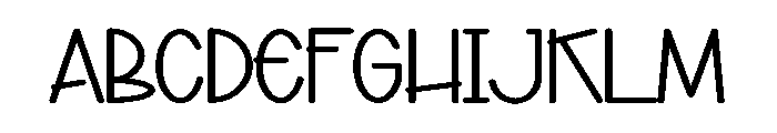 Mega Notebook Font UPPERCASE