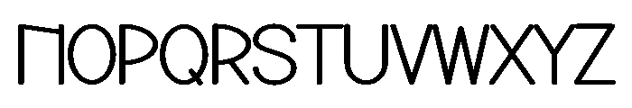Mega Notebook Font UPPERCASE