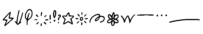 Mega Show Cute Doodle Pack Font LOWERCASE