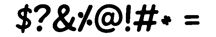 Mega Show Font OTHER CHARS