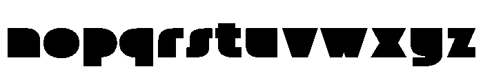 Mega Size Regular Font LOWERCASE