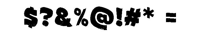 Megablox Font OTHER CHARS