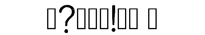 Megac Regular Font OTHER CHARS