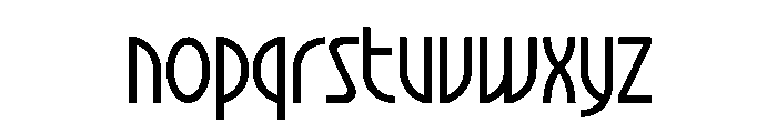 Megafon Font LOWERCASE