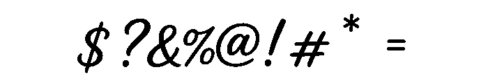 Megan Allyn Regular Font OTHER CHARS