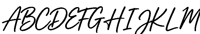 Megan Allyn Regular Font UPPERCASE