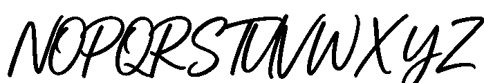 Megan Allyn Regular Font UPPERCASE