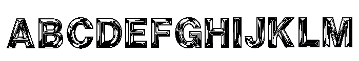 Megar Regular Font UPPERCASE