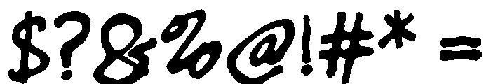 Megas Regular Font OTHER CHARS