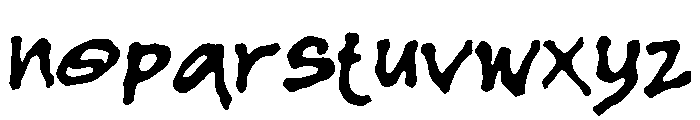 Megas Regular Font LOWERCASE