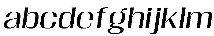 Megion ExtraExpanded Oblique FONT