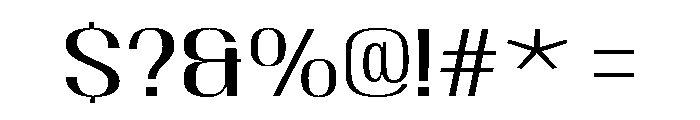 Megion ExtraExpanded Font OTHER CHARS