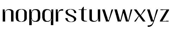 Megion ExtraExpanded Font LOWERCASE