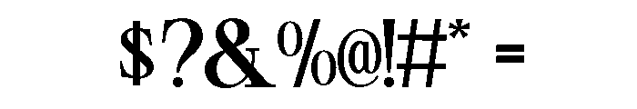 Meglo Font OTHER CHARS