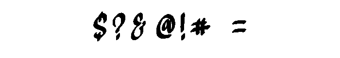Megolin Font OTHER CHARS