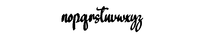 Megolin Font LOWERCASE