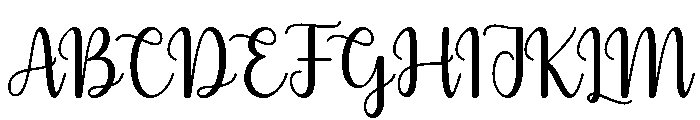 Megulia Font UPPERCASE