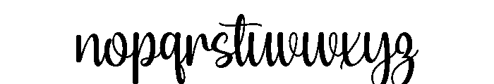 Megulia Font LOWERCASE
