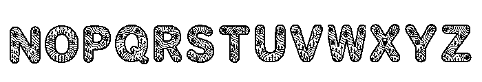 Meher Regular Font UPPERCASE