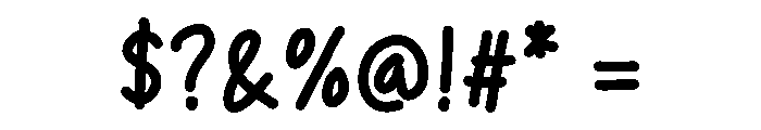 Melambai Font OTHER CHARS