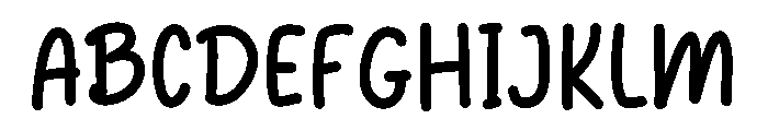 Melambai Font UPPERCASE