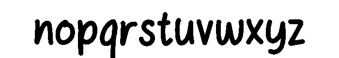 Melambai Font LOWERCASE