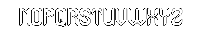 Melancholic Romance-Hollow Font UPPERCASE