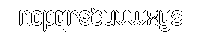 Melancholic Romance-Hollow Font LOWERCASE