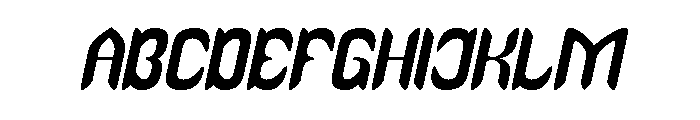 Melancholic Romance Italic Font UPPERCASE