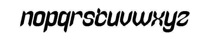 Melancholic Romance Italic Font LOWERCASE