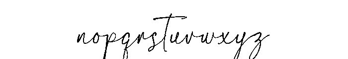 Melathea Font LOWERCASE