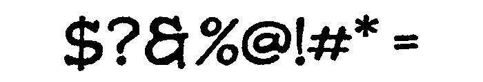 MelboRegular Font OTHER CHARS