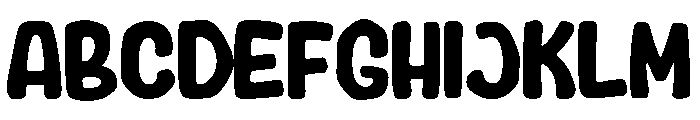 Melgira Rough Font UPPERCASE
